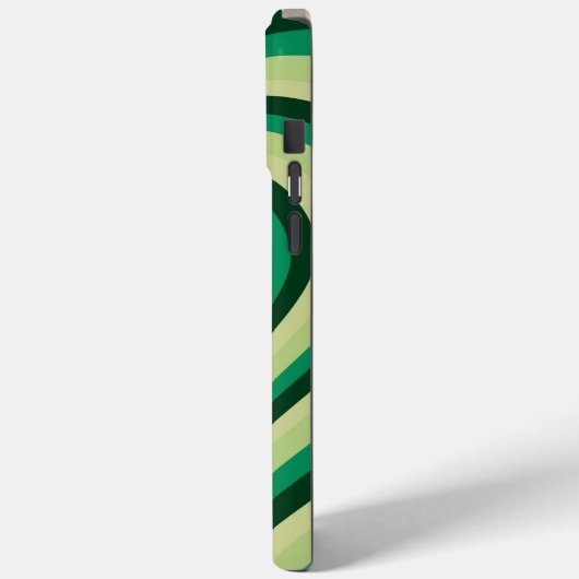 Groen hypnotic Heart Love Pattern Case-Mate iPhone Case (Achterkant / Links)