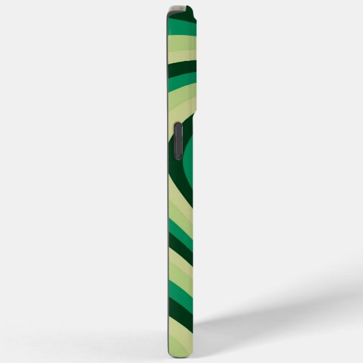 Groen hypnotic Heart Love Pattern Case-Mate iPhone Case (Achterkant / Rechts)