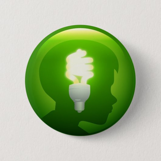 Groen idee ronde button 5,7 cm (Voorkant)