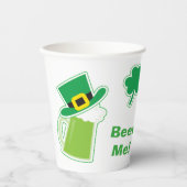 Groen Iers bier Ik St Patrick's Day Papieren Bekers (Voorkant)