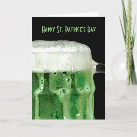 Groen Iers bier Kaart (Voorkant)