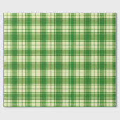 Groen Iers geruit inpakpapier (Vlak)