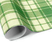 Groen Iers geruit inpakpapier (Rol Hoek)