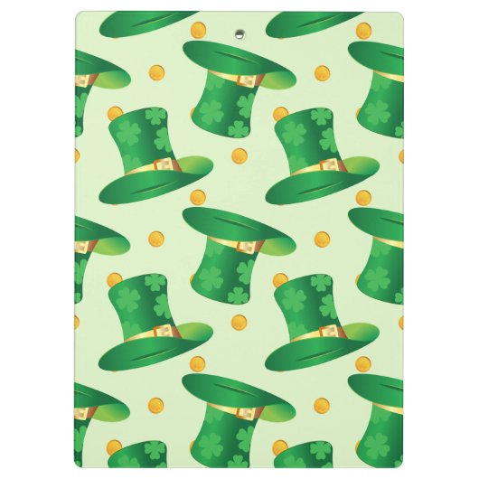 Groen Iers Pet patroon, het dagontwerp van st patr Klembord (Achterkant)