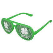Groen Iers St Patricks Day shamrock party tinten Aviator Zonnebril (Gekanteld)
