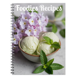 Groen Ijs met Sering Bloemen Foodies Recepten Notitieboek