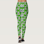 Groen IJsbeer Patroonontwerp Leggings (Achterkant)