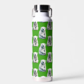 Groen IJsbeerpatroonontwerp Waterfles (Voorkant)