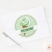 Groen ijscirkeletiket ronde sticker (Envelop)