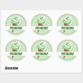 Groen ijscirkeletiket ronde sticker (Vel)