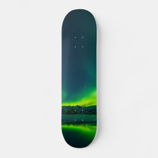 Groen IJsland noorderlicht Skateboard (Voorkant)