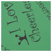 Groen ik hou van cheerleader stof (Close Up)