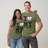 Groen ik hou van mijn Vriendin Fototekst T-shirt (Unisex)