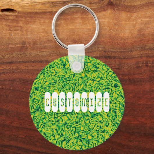 Groen impressionisme - Sjabloon Sleutelhanger (Voorkant)