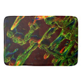 Groen in brand gedraaid badmat (Voorkant)