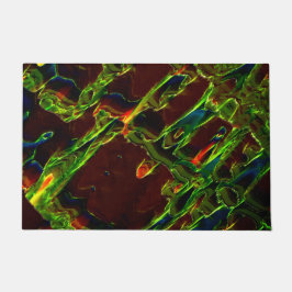 Groen in brand gedraaid deurmat