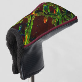 Groen in brand gedraaid golfheadcover