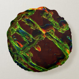 Groen in brand gedraaid rond kussen