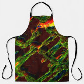 Groen in brand gedraaid schort (Voorkant)