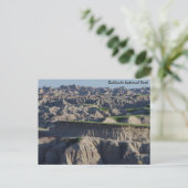 Groen in de badlands briefkaart (Staand voorkant)