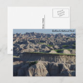 Groen in de badlands briefkaart (Voorkant / Achterkant)