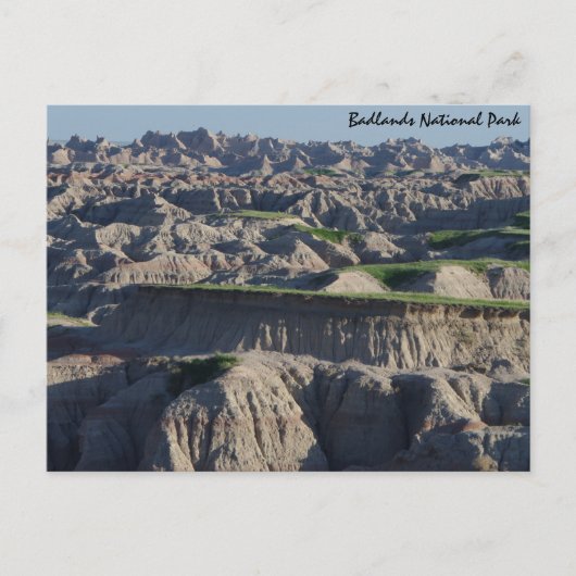 Groen in de badlands briefkaart (Voorkant)