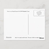 Groen in een Oxnard Ceramic Pot... California Livi Briefkaart (Achterkant)