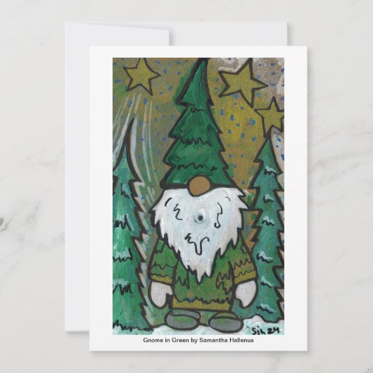 Groen in Gnome Uitnodiging (Voorkant)