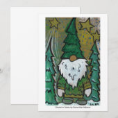 Groen in Gnome Uitnodiging (Voorkant / Achterkant)