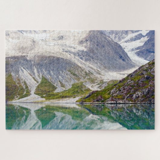 Groen in het blauw legpuzzel (Horizontaal)