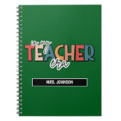 Groen in het tijdperk van mijn leraar notitieboek (Voorkant)