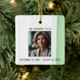 Groen in liefdevolle herinnering begrafenismonumen keramisch ornament