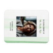 Groen in liefdevolle herinnering Elegant begrafeni Magneet (Horizontaal)