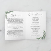 Groen In Liefdevolle Herinnering Funeral Programma (Binnen)