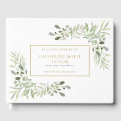 Groen In Liefdevolle Herinnering Herdenkingsrouwpl Gastenboek (Voorkant)