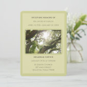 Groen in liefdevolle herinnering Trees Memorial be Kaart (Staand voorkant)