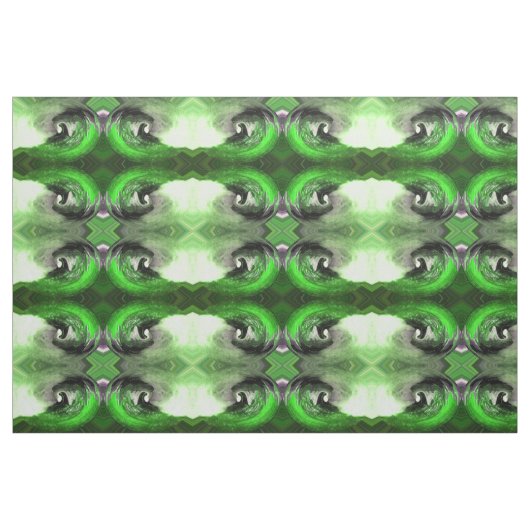 Groen in natuur stof (Fat Quarter)
