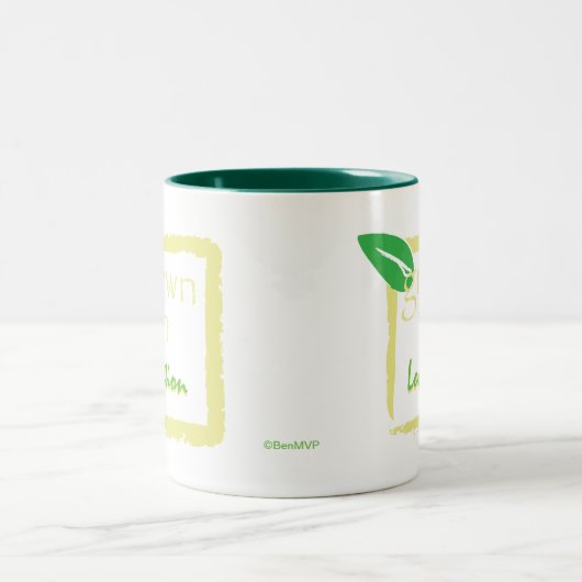 Groen in... tweekleurige koffiemok (Center)