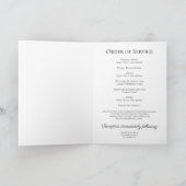 Groen in vaas begrafenisdienst Memorial gevouwen Programma (Binnen)