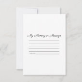 Groen in vaas Deel een herinnering begrafenisherin Notitiekaartje (Achterkant)