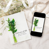 Groen in Vaas Viering van het Leven Memorial Kaart