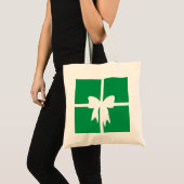 Groen Ingepakt Cadeau Tote Bag (Voorkant (product))