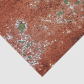 Groen inkepverf in rust Metaal Patroon 2 Tissuepapier (Detail)