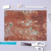 Groen inkepverf in rust Metaal Patroon 2 Tissuepapier (Craft)