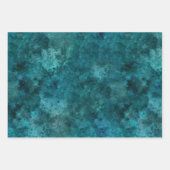 Groen inpakpapier Flat Sheet Set van 3 Vel (Voorkant 3)