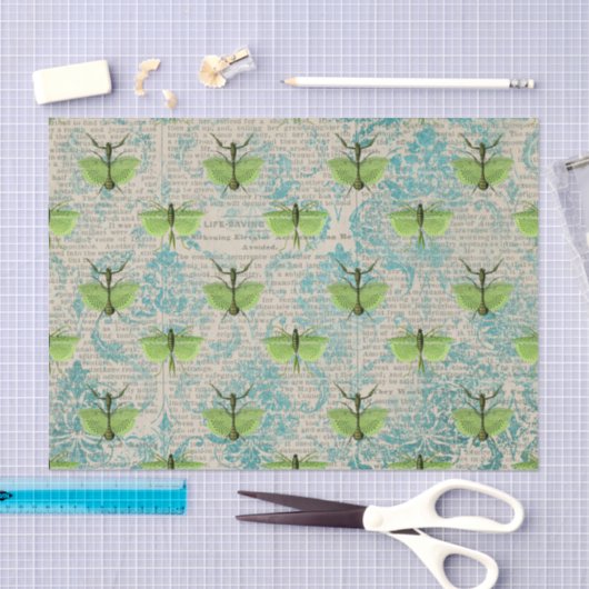 Groen insect tissuepapier (Craft)