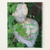Groen Inspirerend Natuur Tuin Vrouw Standbeeld Planner (Achterkant)