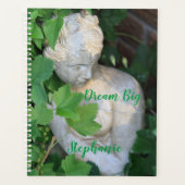 Groen Inspirerend Natuur Tuin Vrouw Standbeeld Planner (Voorkant)