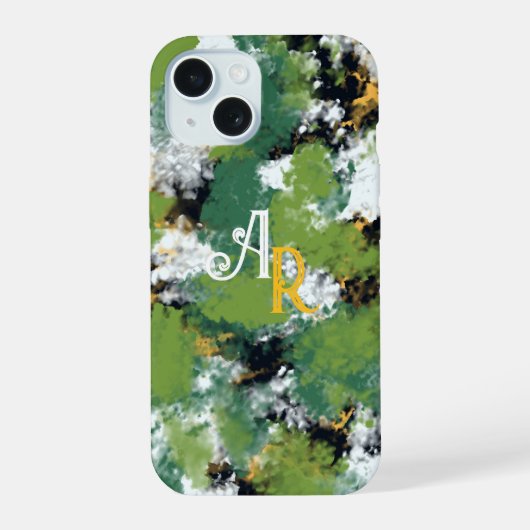 Groen iPhone 15 Case (Achterkant)
