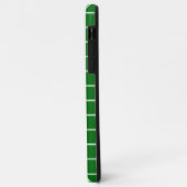 Groen iPhone Square Patroonmonogram Case-Mate iPhone Case (Achterkant/links)